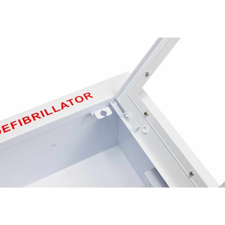 Cubix Safety Semi Recessed, Non-Alarmed, Compact AED Cabinet SR-Sn